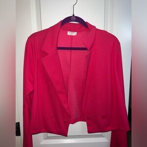 Pink cropped blazer